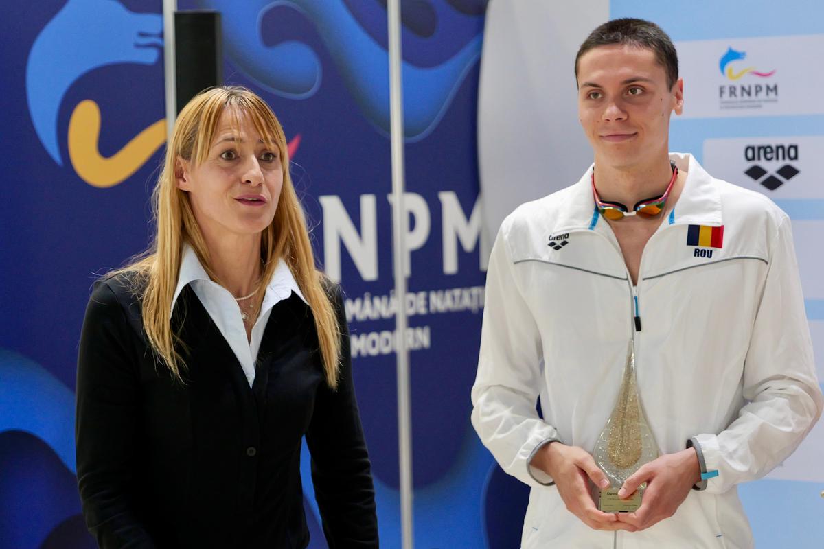 David Popovici, campion național la 100 m liber