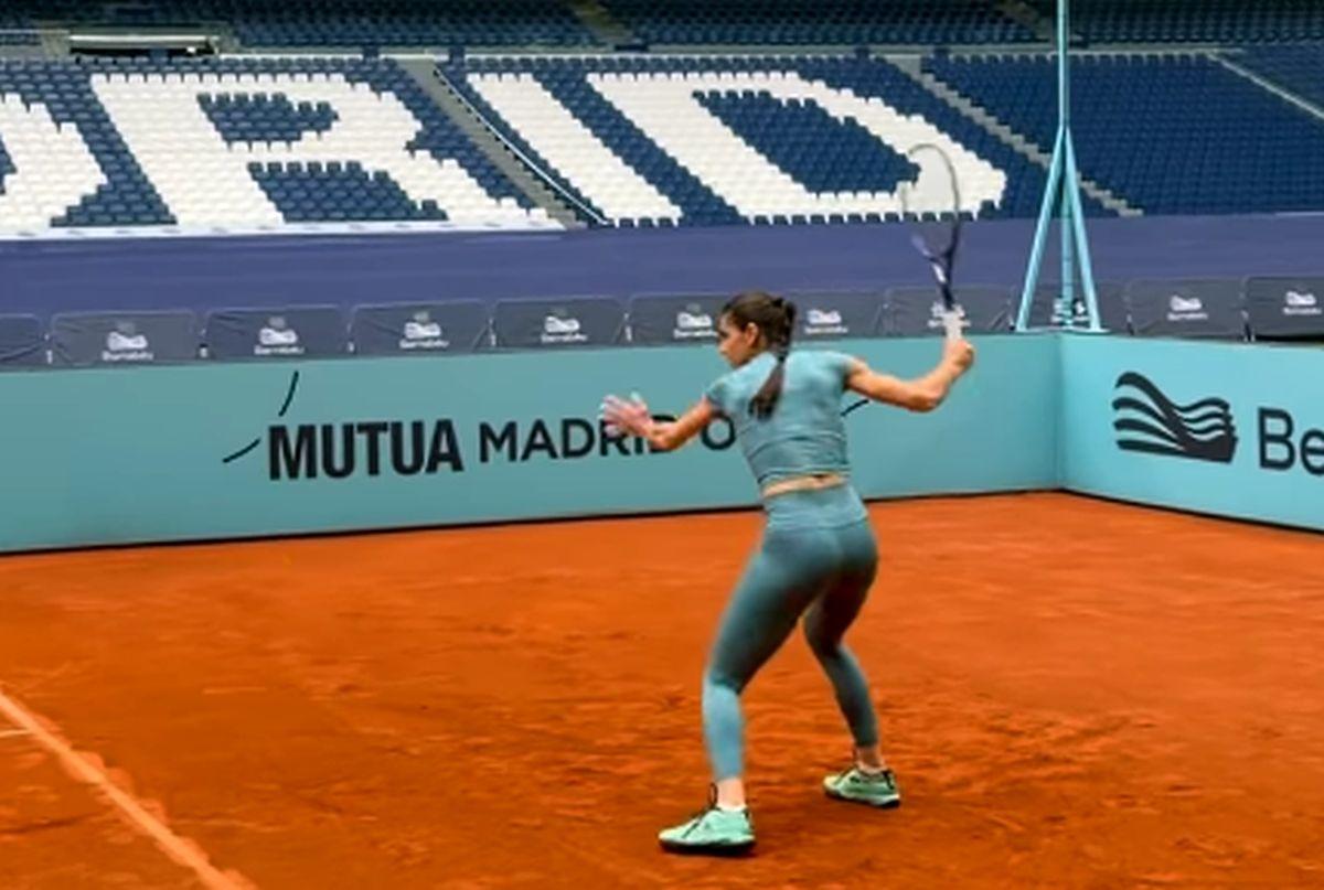 Sorana Cîrstea, antrenament pe „Santiago Bernabeu”