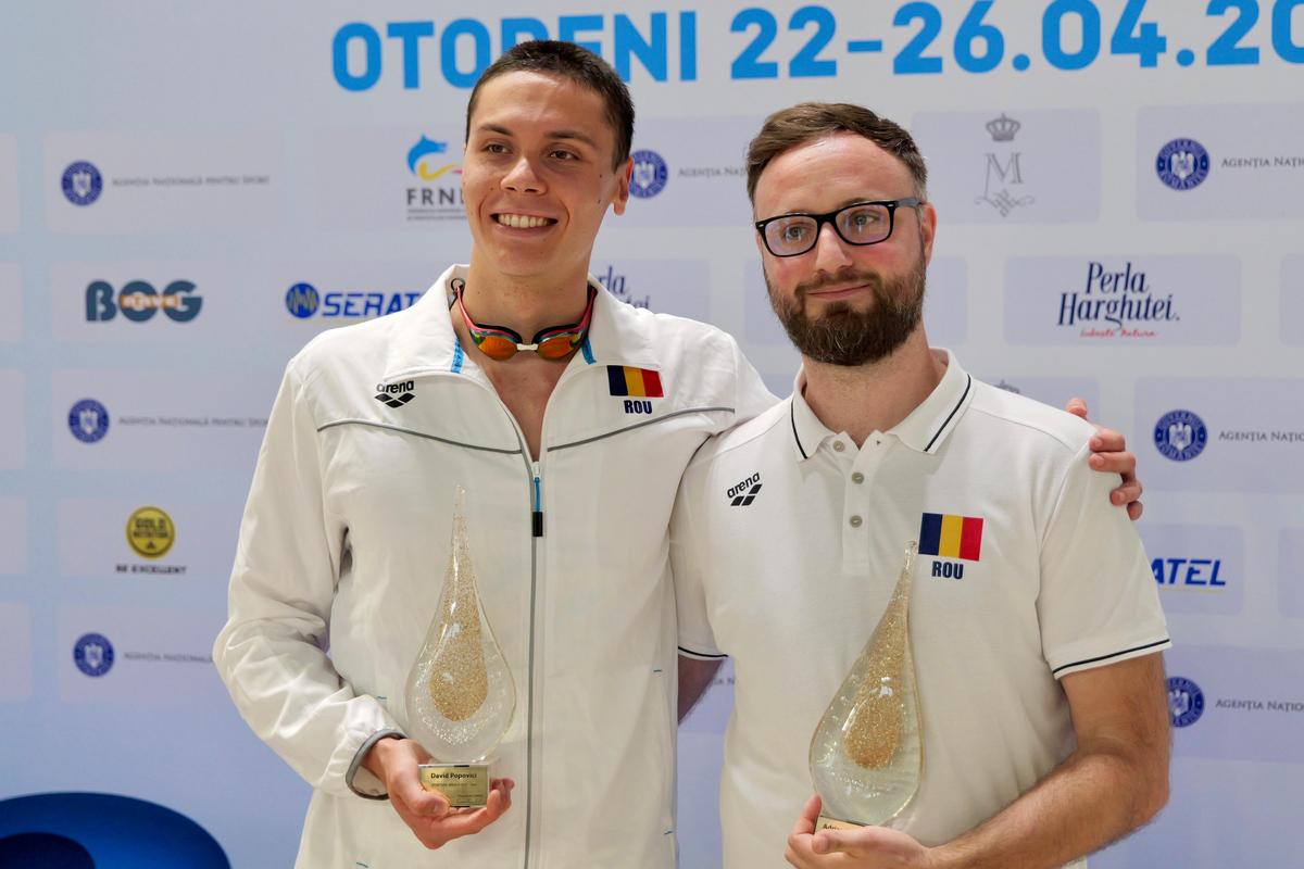 David Popovici, a PATRA medalie de aur la campionatele naționale de la Otopeni » Campionul mondial a scos al 5-lea timp al sezonului