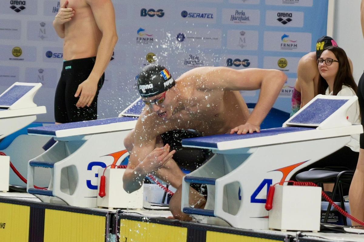 David Popovici, campion național la 100 m liber