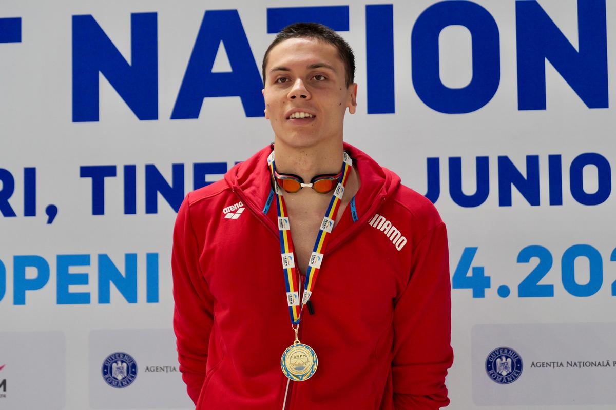 David Popovici, a PATRA medalie de aur la campionatele naționale de la Otopeni » Campionul mondial a scos al 5-lea timp al sezonului