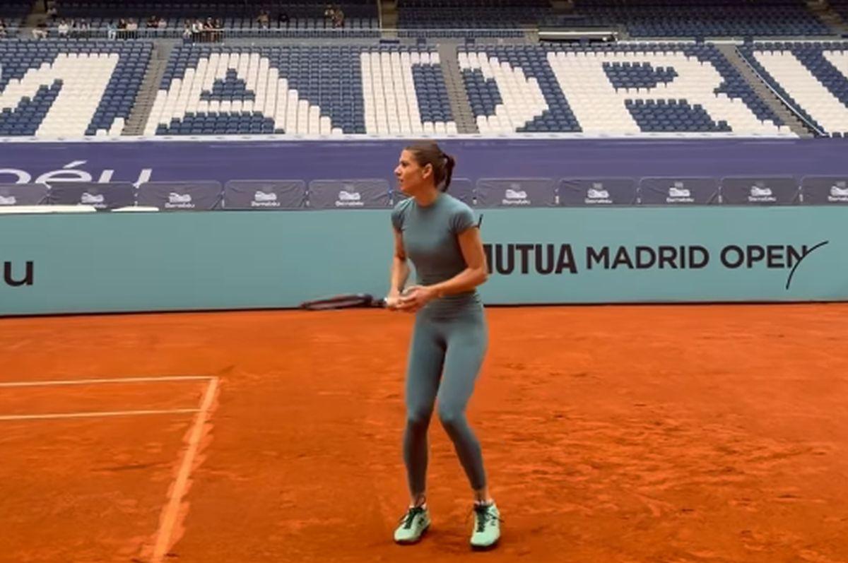 Sorana s-a antrenat pe „Bernabeu”, iar colega din circuit nu s-a putut abține: „Ai corpul ideal”