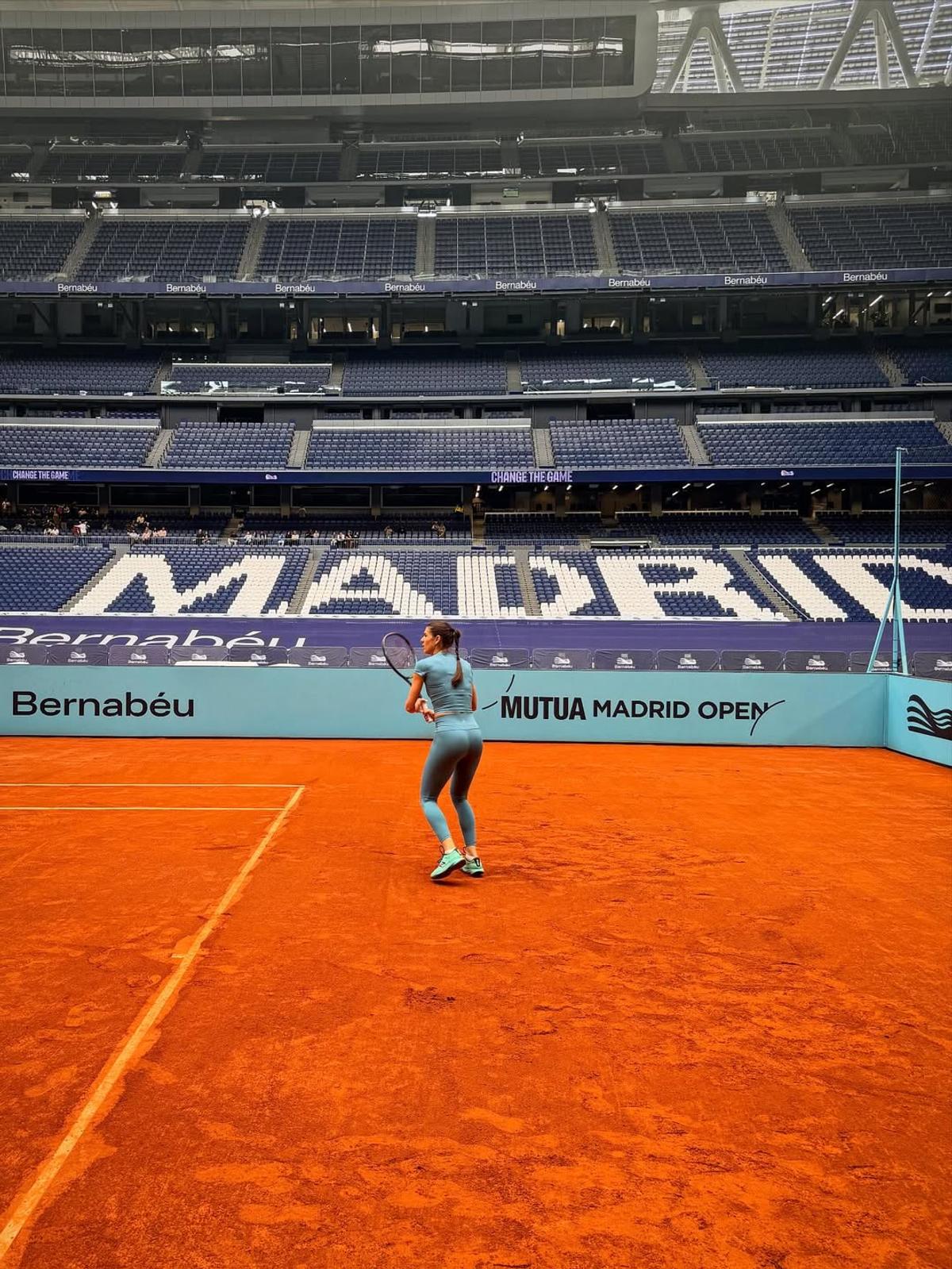 Sorana Cîrstea, antrenament pe „Santiago Bernabeu”