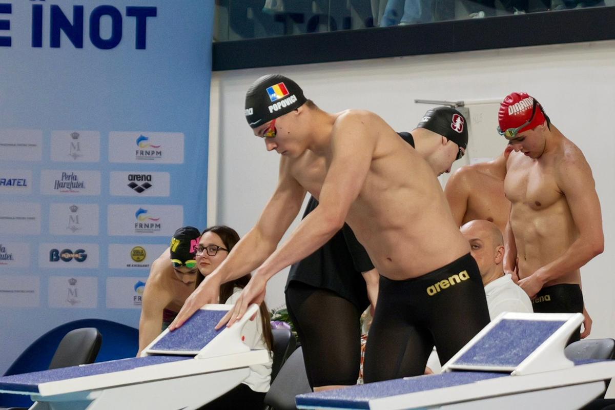 David Popovici, a PATRA medalie de aur la campionatele naționale de la Otopeni » Campionul mondial a scos al 5-lea timp al sezonului