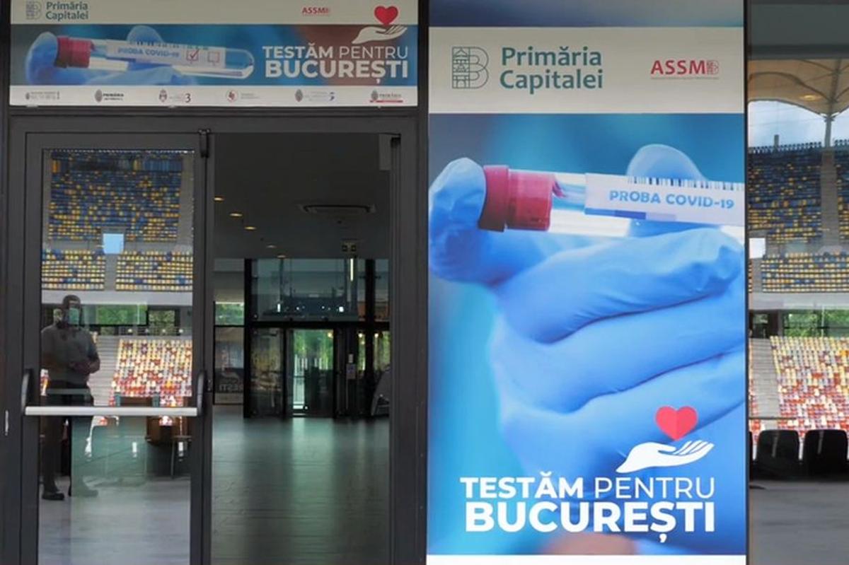COVID-19. EXCLUSIV Imagini de la Arena Națională: s-a pus totul la punct pentru testarea în masă a 10.500 de bucureșteni