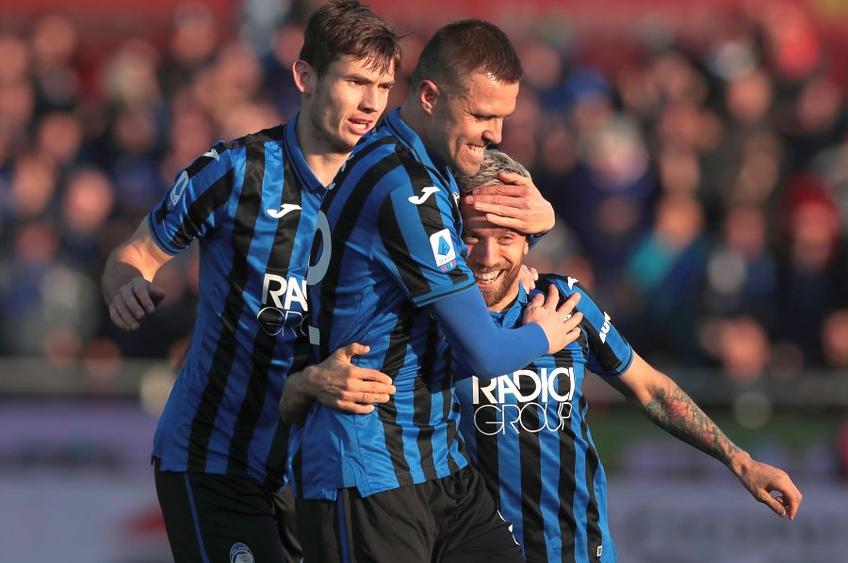 Atalanta, cu „Papu” Gomez căpitan, a ajuns în sferturile Ligii Campionilor // sursă foto: Guliver/gettyimages