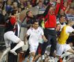 Dorinel Munteanu și momentul în care realizează că Oțelul Galați e campioana României. FOTO: Arhivă Gazeta Sporturilor