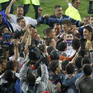 Oțelul Galați a sărbătorit primul titlu din istorie alături de comunitate. FOTO: Cristi Preda - Arhivă Gazeta Sporturilor