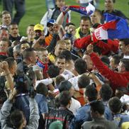 Oțelul Galați a sărbătorit primul titlu din istorie alături de comunitate. FOTO: Cristi Preda - Arhivă Gazeta Sporturilor