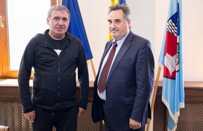 Planul fuziunii prinde contur la Constanța! Discuție intre Gică Hagi și Mihai Lupu pe marginea proiectului