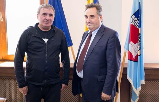 Planul fuziunii prinde contur la Constanța! Discuție intre Gică Hagi și Mihai Lupu pe marginea proiectului