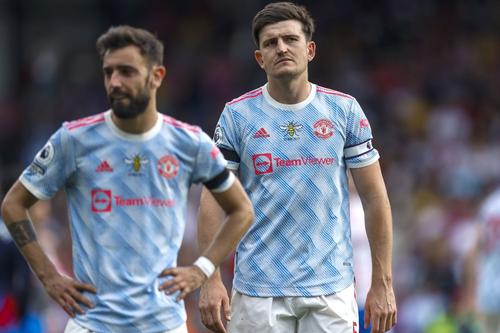 Bruno Fernandes și Harry Maguire/ foto: Imago Images