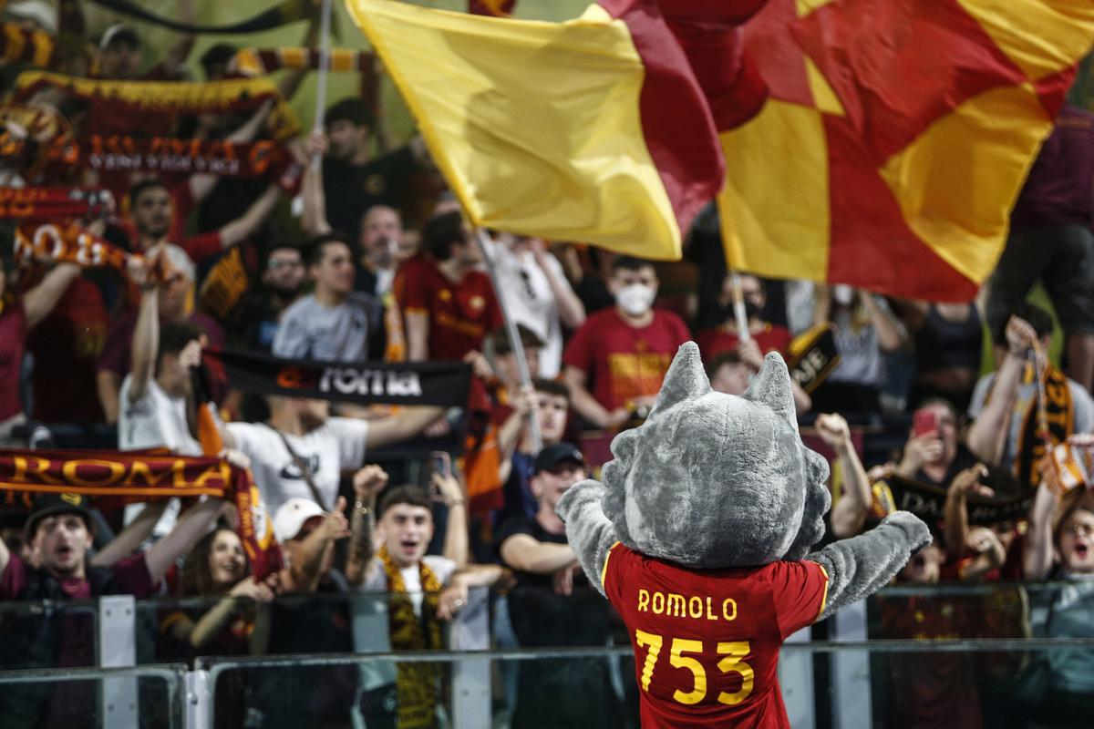 Atmosferă fabuloasă pe Stadio Olimpico, la finala AS Roma - Feyenoord