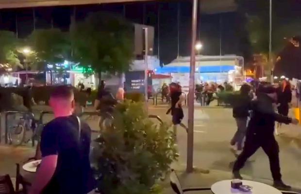 Haos pe străzile din Tirana, înainte de finala Conference League: 6 răniți și 50 deja expulzați!