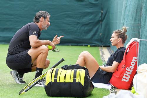 Patrick Mouratoglou, alături de Simona Halep // foto: Imago Images