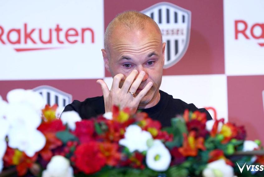Andres Iniesta și-a anunțat plecarea de la Vissel Kobe. Foto: Twitter @visselkobe