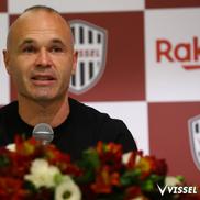 Andres Iniesta și-a anunțat plecarea de la Vissel Kobe. Foto: Twitter @visselkobe