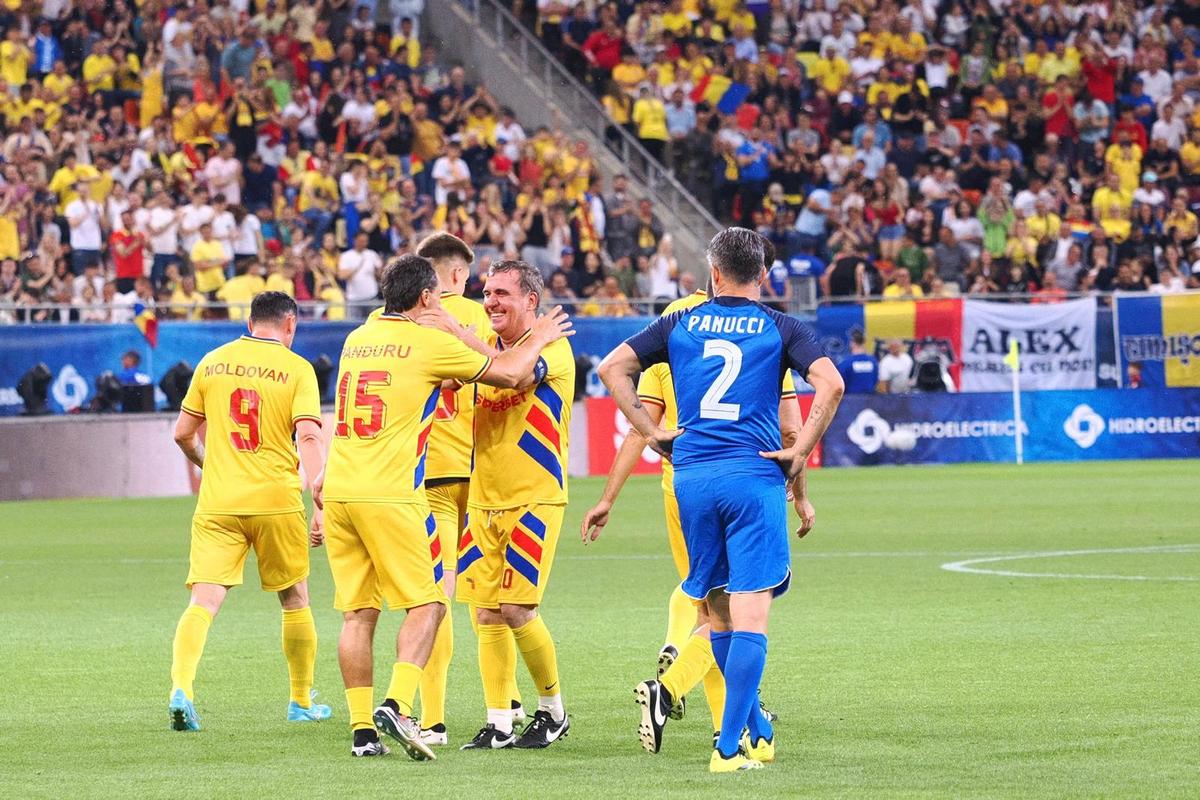 Generația de Aur – Legendele Lumii, meciul de adio al eroilor României » Victorie de senzație pentru „tricolori”! Gheorghe Hagi a făcut spectacol