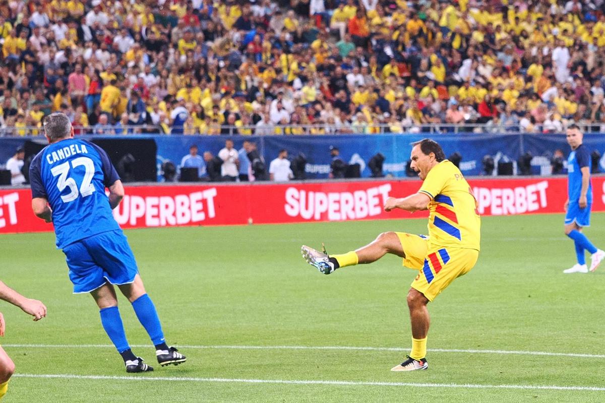 Generația de Aur – Legendele Lumii, meciul de adio al eroilor României » Victorie de senzație pentru „tricolori”! Gheorghe Hagi a făcut spectacol