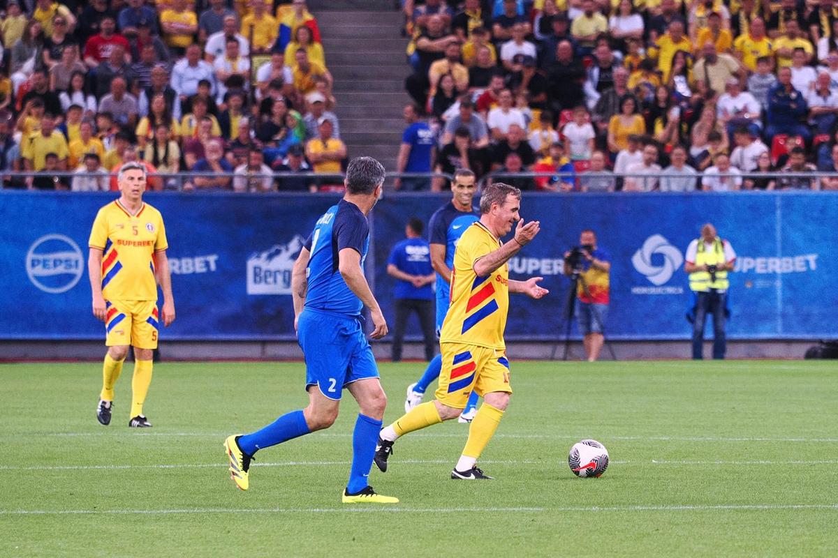 Generația de Aur – Legendele Lumii, meciul de adio al eroilor României » Victorie de senzație pentru „tricolori”! Gheorghe Hagi a făcut spectacol