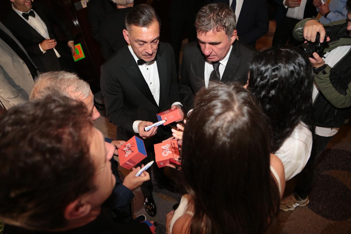 Cristi Borcea și Patrick, la dineul Generației de Aur