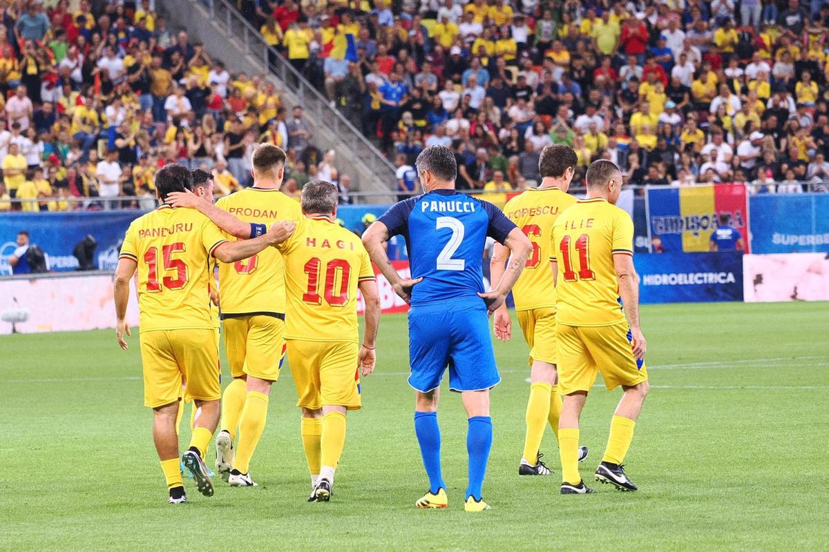 Generația de Aur – Legendele Lumii, meciul de adio al eroilor României » Victorie de senzație pentru „tricolori”! Gheorghe Hagi a făcut spectacol