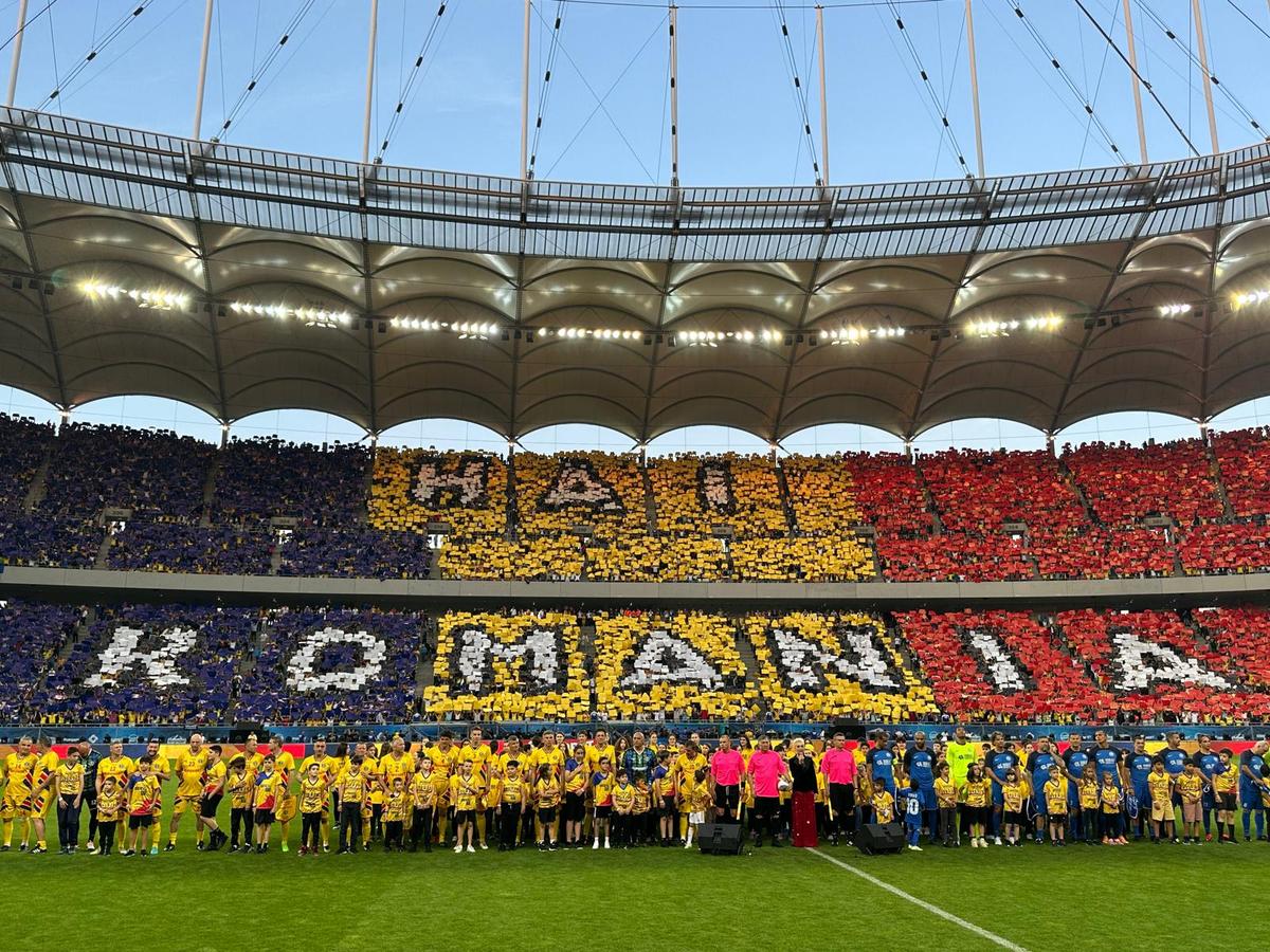 Mai mulți ca niciodată! Nou record de spectatori stabilit pe Arena Națională la meciul de retragere al Generației de Aur