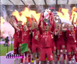 Liverpool a primit trofeul de campioană în Premier League, foto: captură Digi Sport