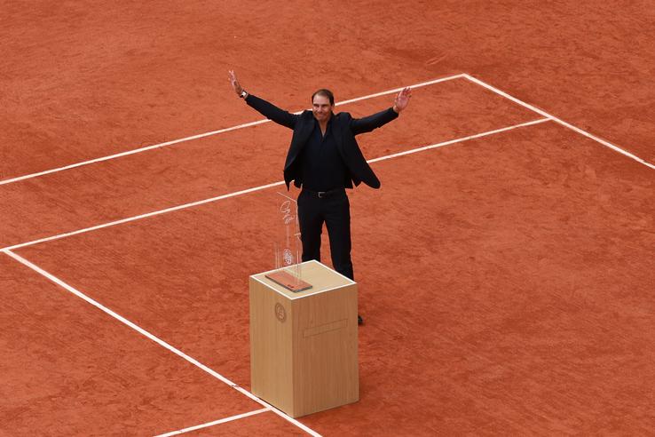 Rafael Nadal, omagiat la Roland Garros printr-o ceremonie emoționantă/Foto: Getty Images