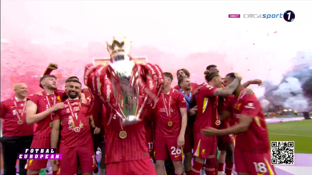 Liverpool a primit trofeul de campioană în Premier League