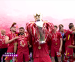 Liverpool a primit trofeul de campioană în Premier League, foto: captură Digi Sport