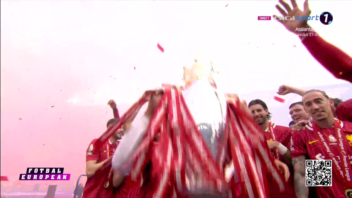 Liverpool a primit trofeul de campioană în Premier League