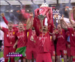 Liverpool a primit trofeul de campioană în Premier League, foto: captură Digi Sport