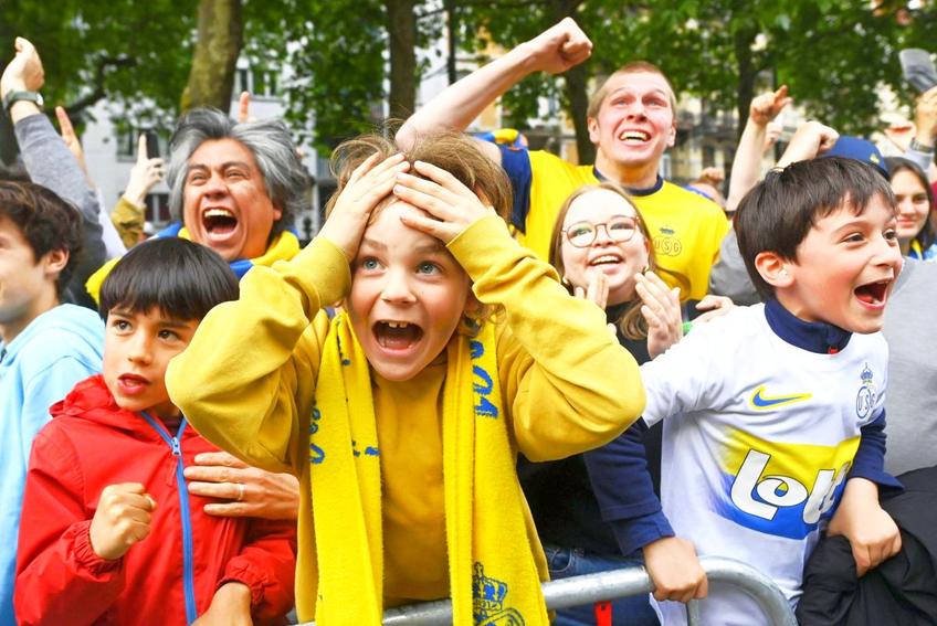 Royale Union Saint-Gilloise, nou-promovata din 2021, a luat titlul în Belgia. Expresia sinceră a acestui copil spune totul