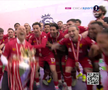Liverpool a primit trofeul de campioană în Premier League, foto: captură Digi Sport