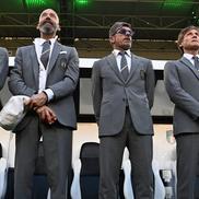Lele Oriali a fost team manager în staff-ul lui Mancini la Euro 2020. În fotografie, alături de Gianluca Vialli, Alberico Evani și Roberto Mancini. Foto: Imago