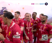 Liverpool a primit trofeul de campioană în Premier League, foto: captură Digi Sport