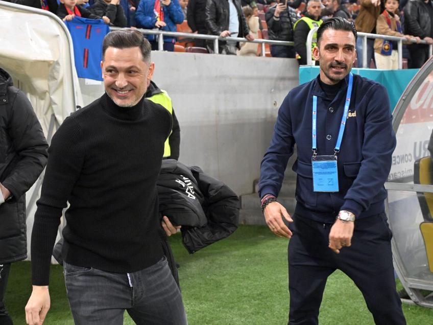 Mirel Rădoi și Elias Charalambous / foto: Imago
