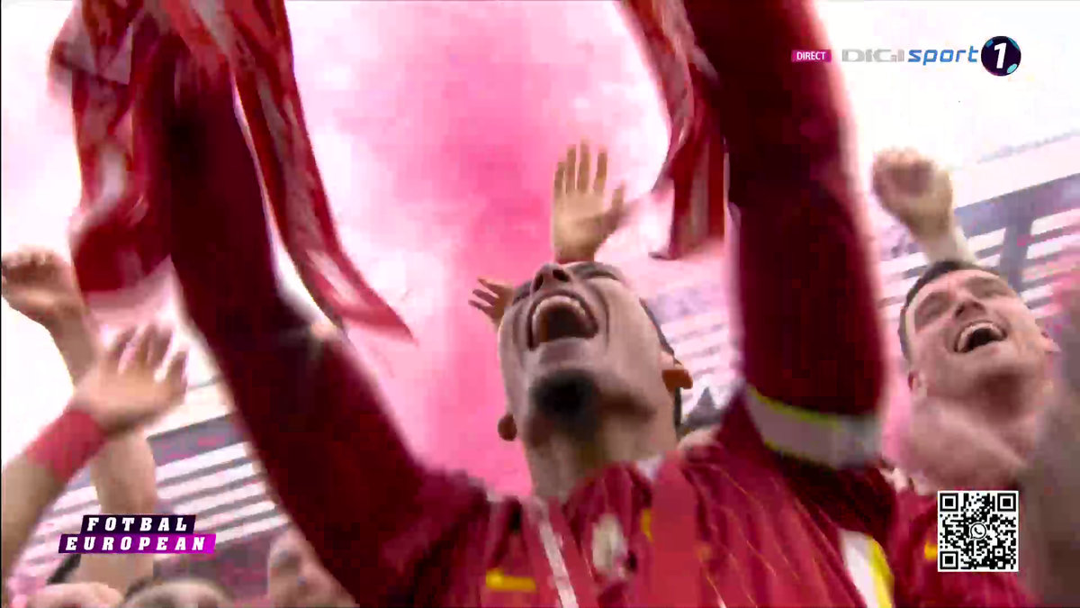 Liverpool a primit trofeul de campioană în Premier League