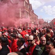 Liverpool a primit trofeul de campioană în Premier League, foto: Getty Images