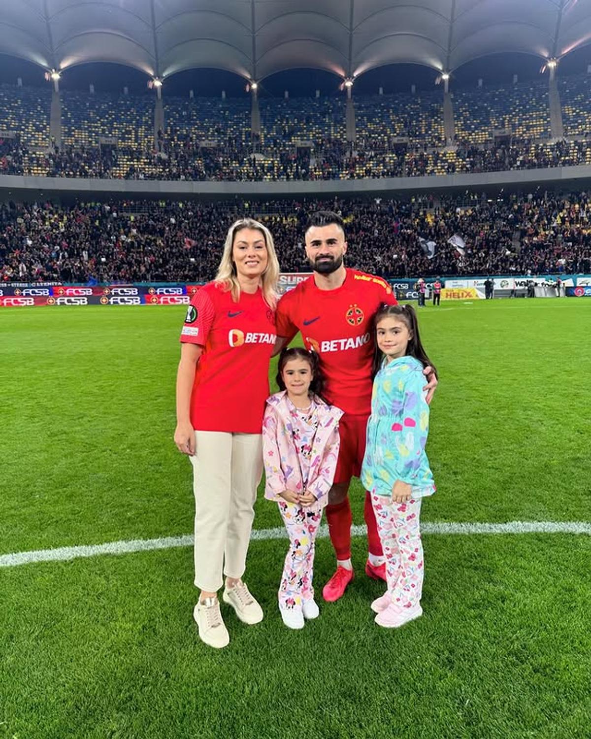 Soția lui Vali Crețu a povestit cum s-a cunoscut cu fotbalistul de la FCSB: „Tot spunea «Sunt fotbalist, sunt fotbalist», pentru mine deja era o problemă”