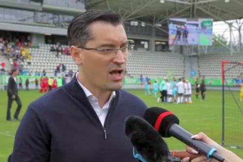 Răzvan Burleanu îl așteaptă pe Nicușor Dan la meciurile naționalei României, foto: captură sport.ro
