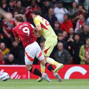 Emiliano Martinez, cartonaș roșu în Manchester United - Aston Villa, foto: Getty Images