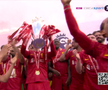 Liverpool a primit trofeul de campioană în Premier League, foto: captură Digi Sport