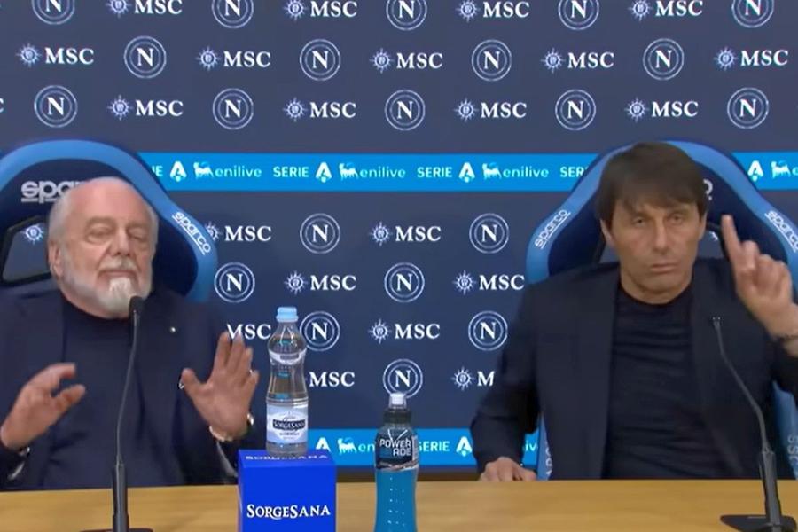 Antonio Conte și Aurelio De Laurentiis s-au contrazis la conferința de presă Antonio Conte compară puterile Europei: „În Premier League scot bazooka, iar restul se apără cu pistoale!”