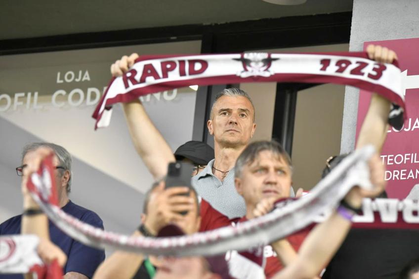 Daniel Pancu, prima apariție în Giulești după ce a bătut palma cu Rapid // foto: Cristi Preda