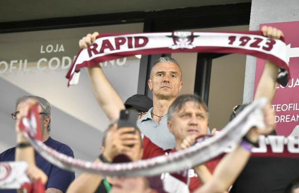 Daniel Pancu, prima apariție în Giulești, după ce s-a înțeles cu Rapid