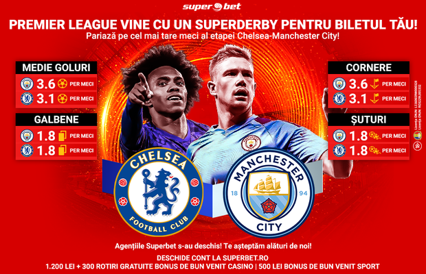 Vezi cele mai bune Pariuri Speciale pentru Chelsea-Manchester City!