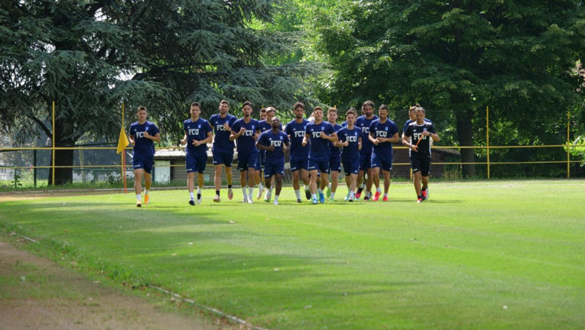 Nici FC U Craiova n-a scăpat de caniculă » Antrenament defensiv la 30 de grade, înaintea primului amical al lui Mutu