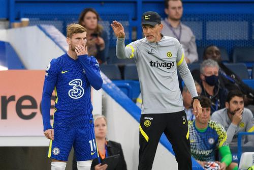 Thomas Tuchel si Timo Werner, Foto: Imago Images